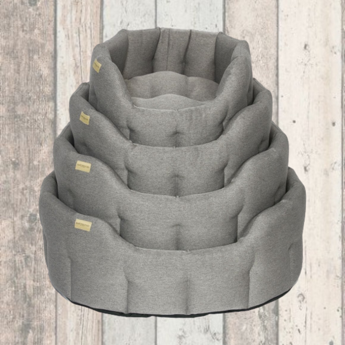 Earthbound Grey Silver Camden Dog Bed