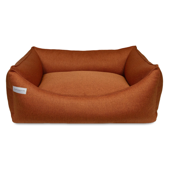 Earthbound Rectangular Camden Burnt Orange Dog Bed