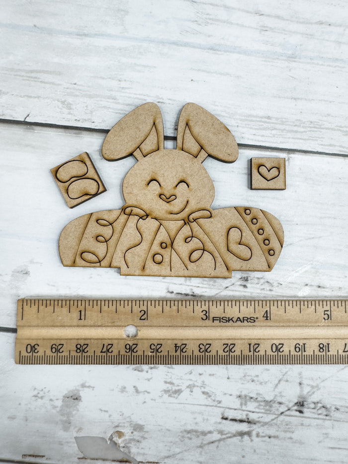 Easter Bunny and Eggs Add on Insert
