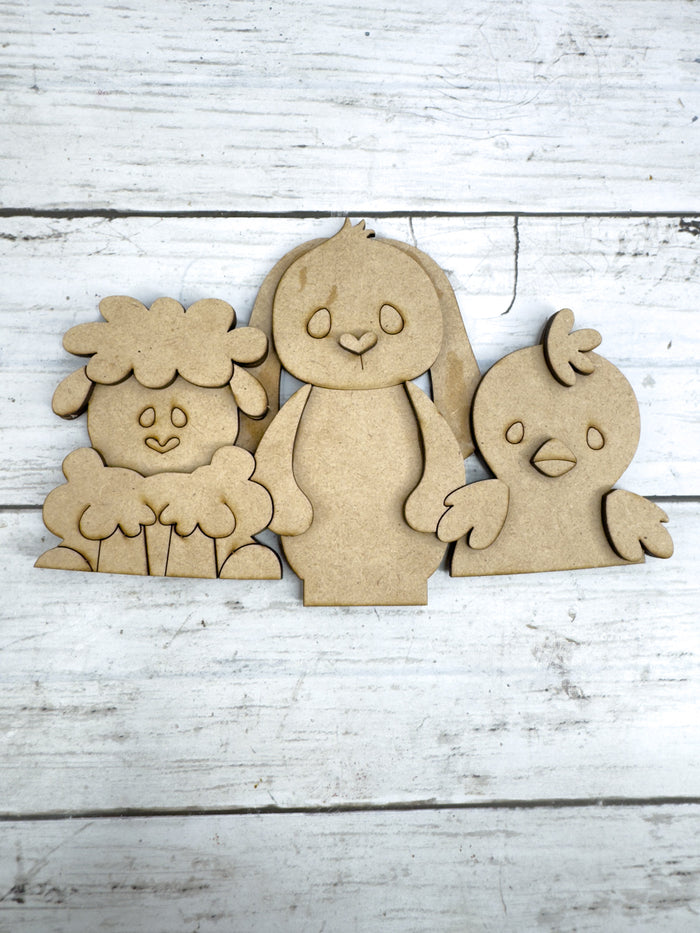 Easter Friends Slot Insert for Interchangeable bases DIY Kit