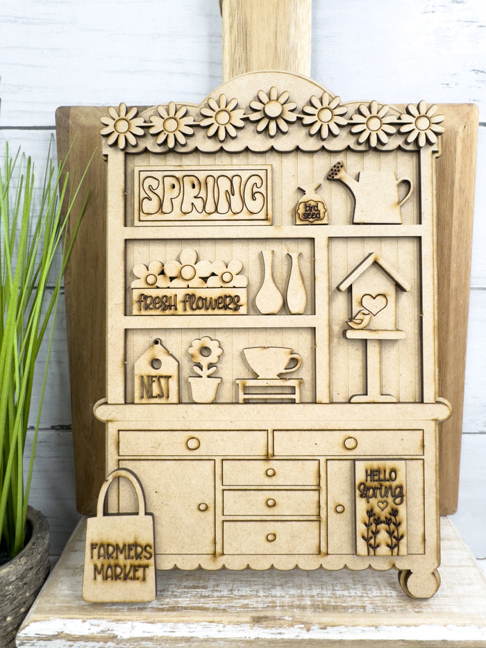 Fancy Mini Birdhouse Hutch DIY Craft Kit