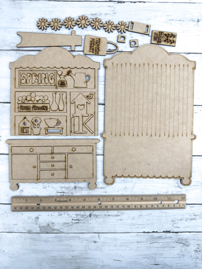 Fancy Mini Birdhouse Hutch DIY Craft Kit