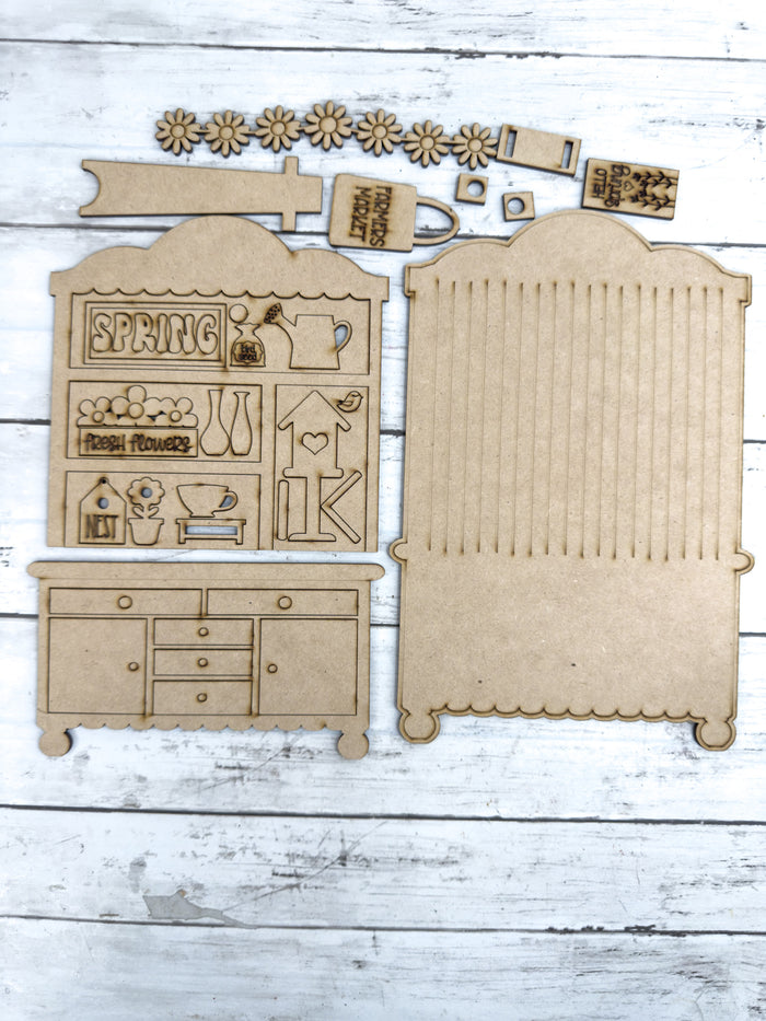 Fancy Mini Birdhouse Hutch DIY Craft Kit