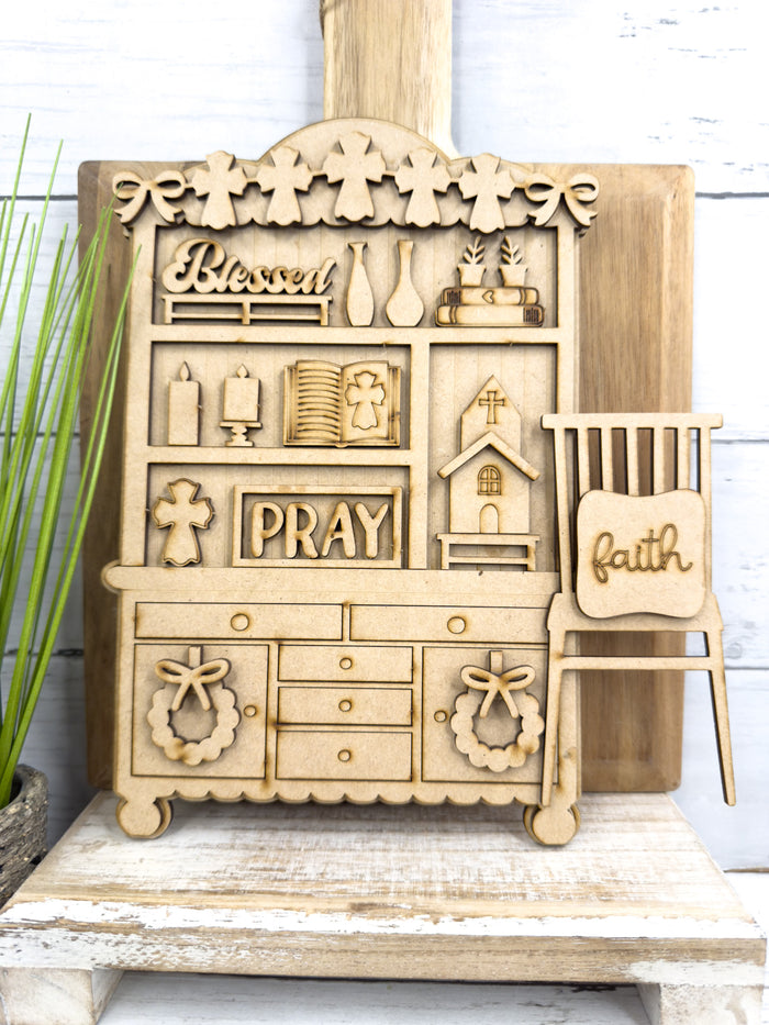 Fancy Mini Faith Hutch DIY Craft Kit