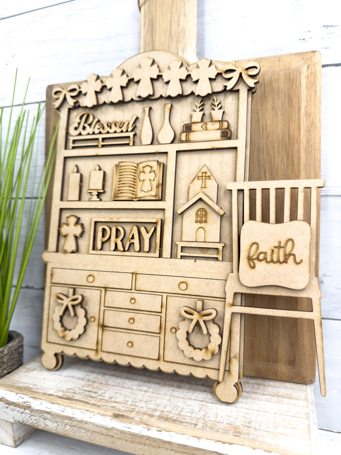 Fancy Mini Faith Hutch DIY Craft Kit