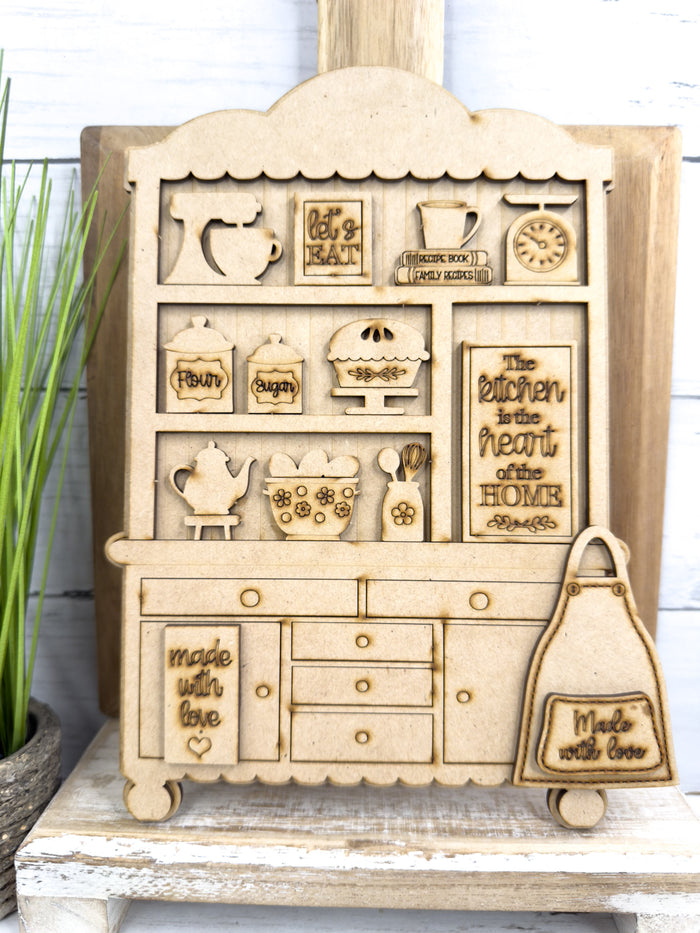Fancy Mini Let's Eat Hutch DIY Craft Kit