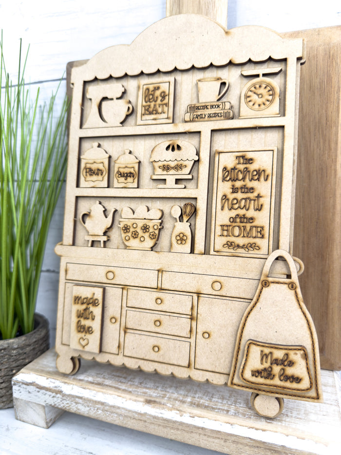 Fancy Mini Let's Eat Hutch DIY Craft Kit