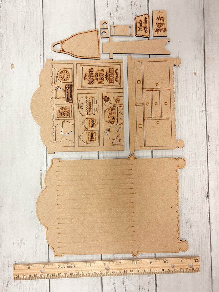 Fancy Mini Let's Eat Hutch DIY Craft Kit