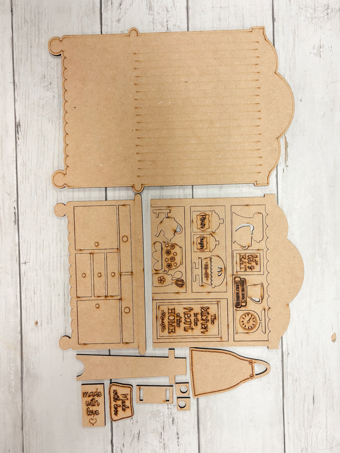 Fancy Mini Let's Eat Hutch DIY Craft Kit