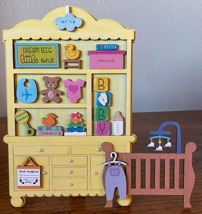 Fancy Mini Nursery Hutch DIY Craft Kit