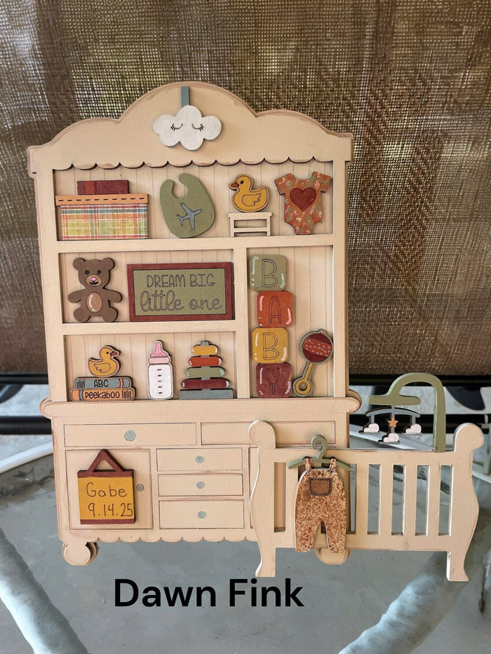 Fancy Mini Nursery Hutch DIY Craft Kit