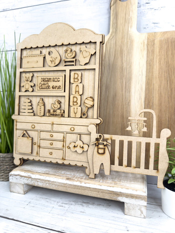 Fancy Mini Nursery Hutch DIY Craft Kit