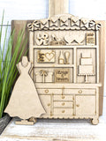 Fancy Mini Wedding Hutch DIY Craft Kit