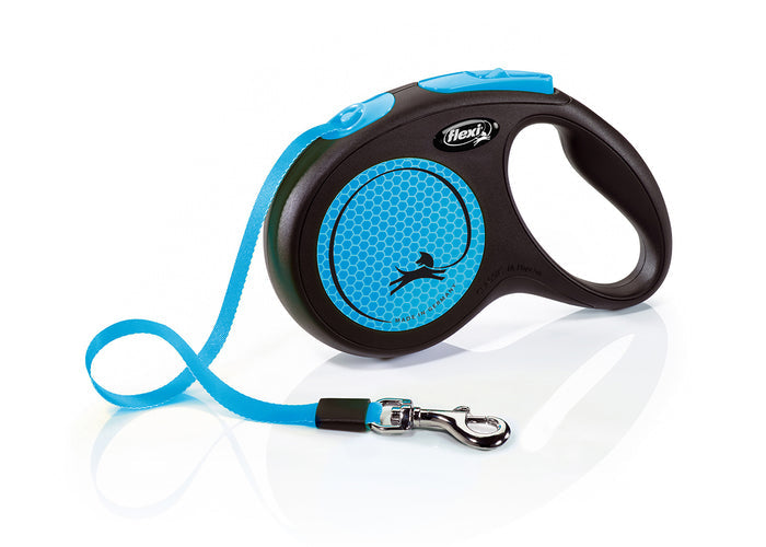 Flexi Extending Dog Lead Neon Tape 5m Small - DOGHOUSE