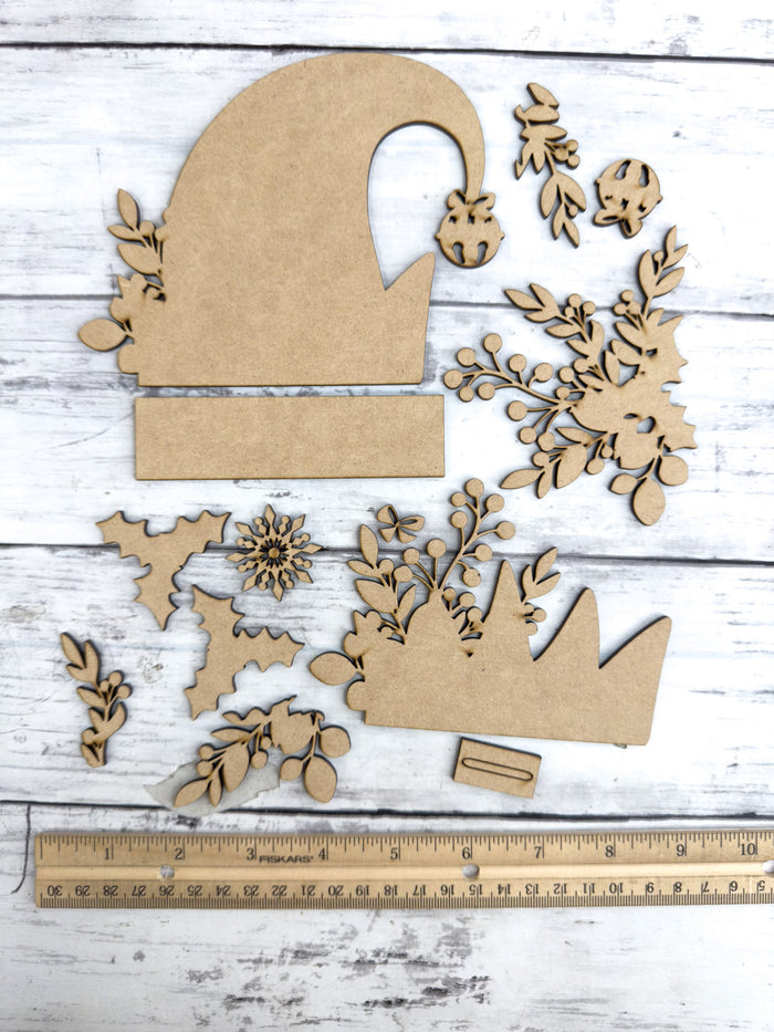 Flourish Elf Hat Shelf Sitter DIY Kit