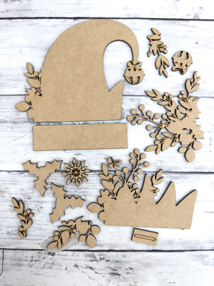 Flourish Elf Hat Shelf Sitter DIY Kit