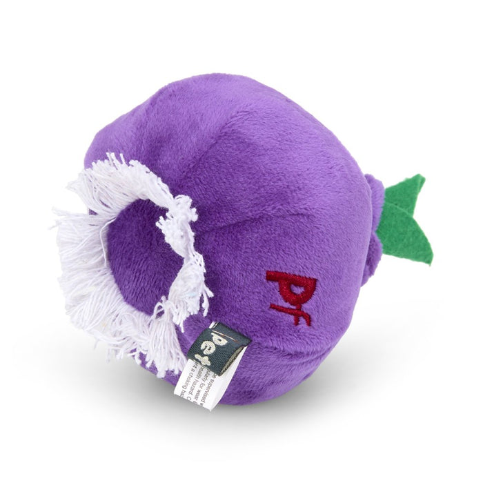 Foodie Faces Reggie Red Onion Plush Dog Toy