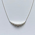 Graduated Pearl Bar Necklace