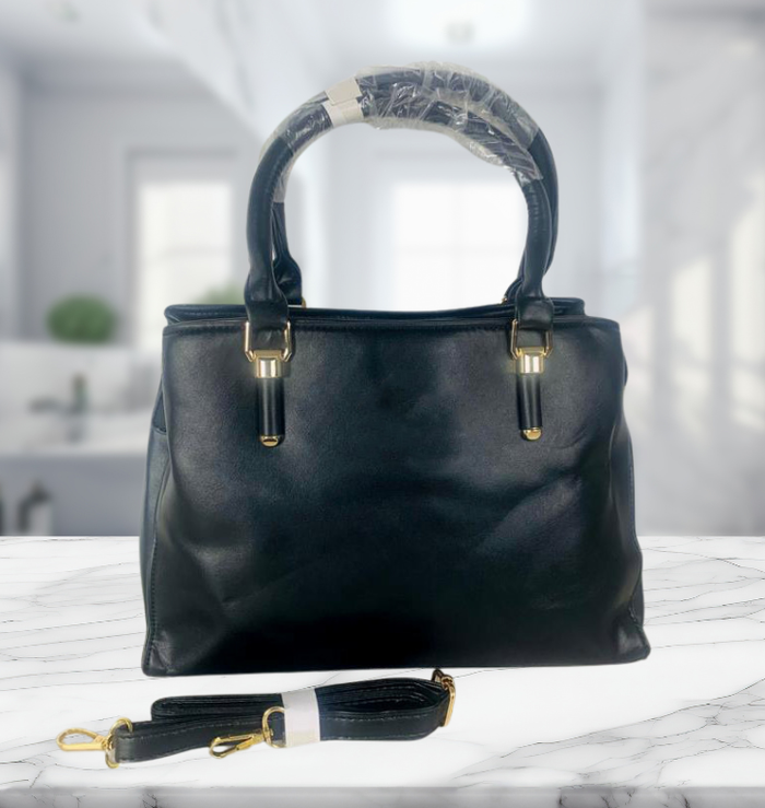 H1514 - Simple Black Fashion Handbag