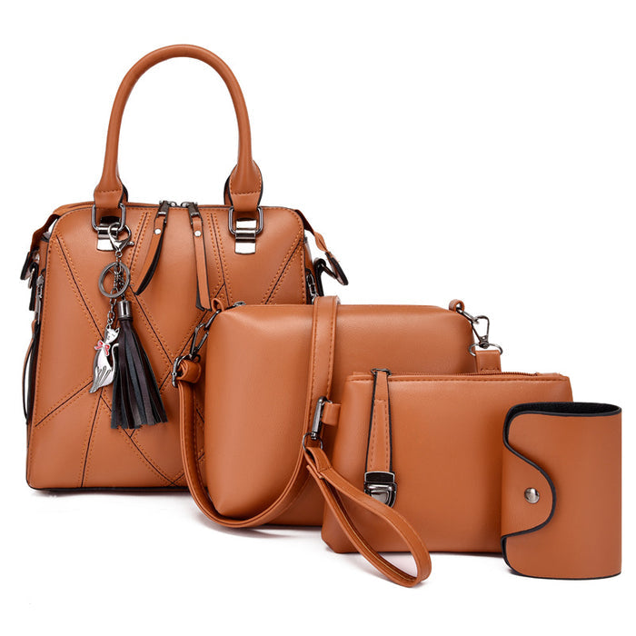 H1838 - Korean Simple Shoulder Handbag Set