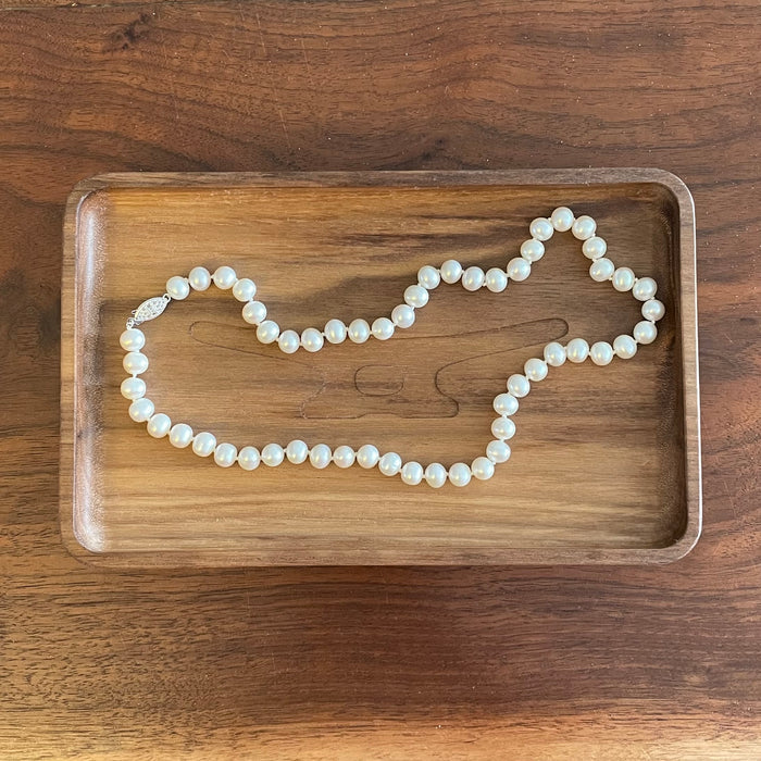 Hand-Knotted Pearl Necklace