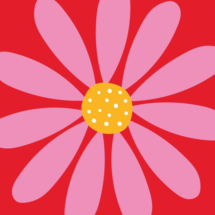 Happy Flower, red • Lunch Napkin