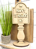 Happy St. Patrick's Day Insert for Spindle Base