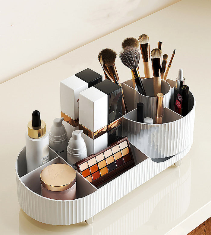 HD637 - Makeup Organiser Black Rotating Makeup Organiser
