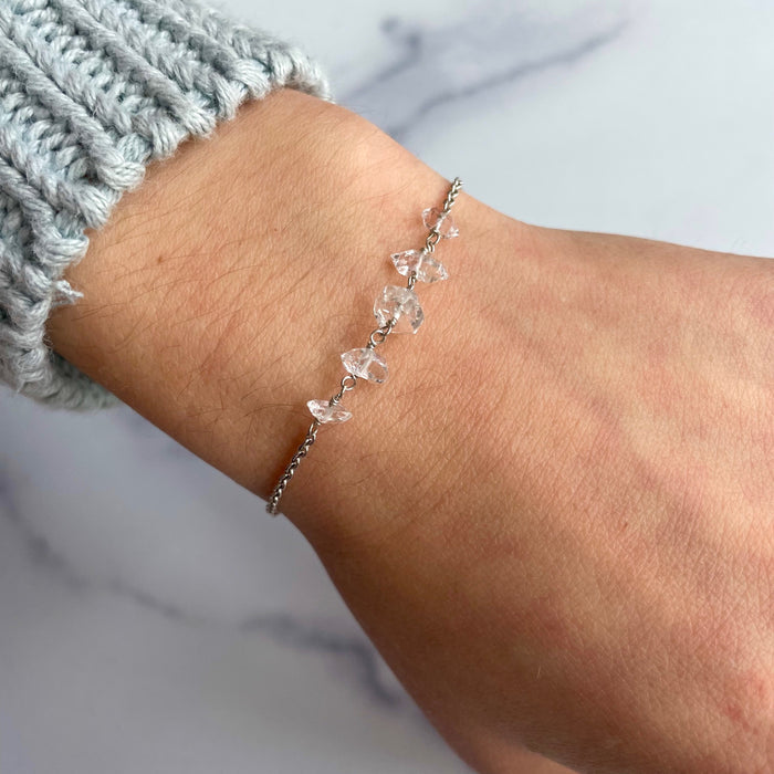 Herkimer Diamond Multistone Bracelet