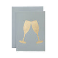 Hester & Cook - Stationery - Grey Champagne Flutes Card