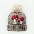 Huggalugs - Mushroom Hand Knit Beanie Hat Baby & Kids: S (0-6 months)