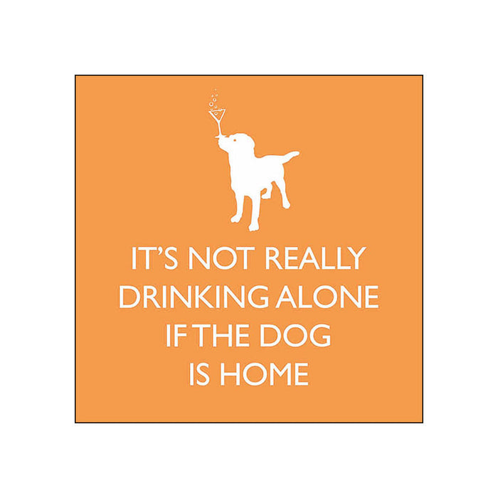 If the Dog is Home, orange • Beverage Napkins