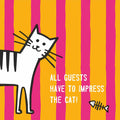 Impress the Cat, orange • Lunch Napkin
