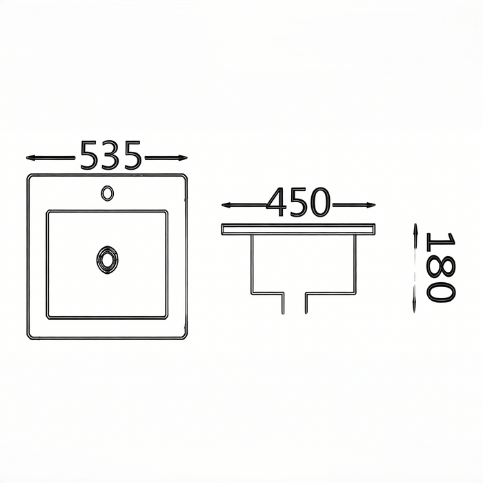 Insert Basin 535*450*180mm