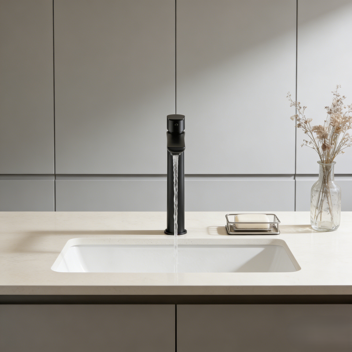 Kitchen Round Tall Basin Mixer Tap 6.5L/Min