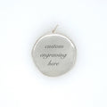 Large Round Engravable Charm
