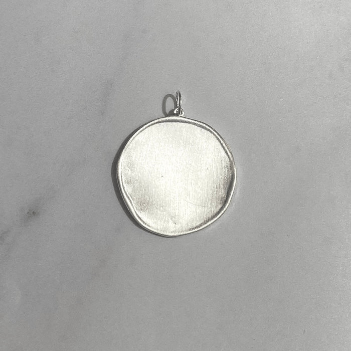 Large Round Engravable Charm