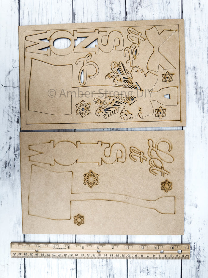 Let it Snow Framed Sign DIY Craft Kit