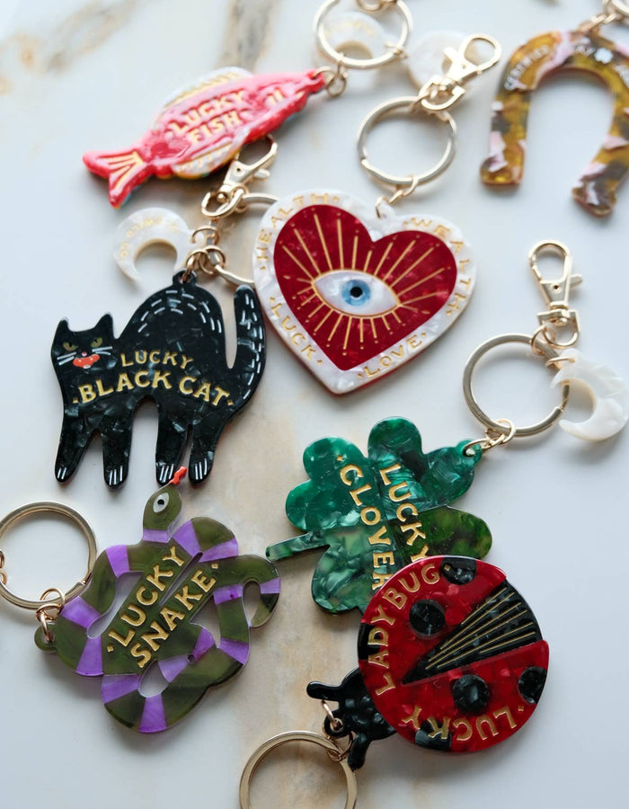 Lucky Bag Charm | Four Leaf Clover