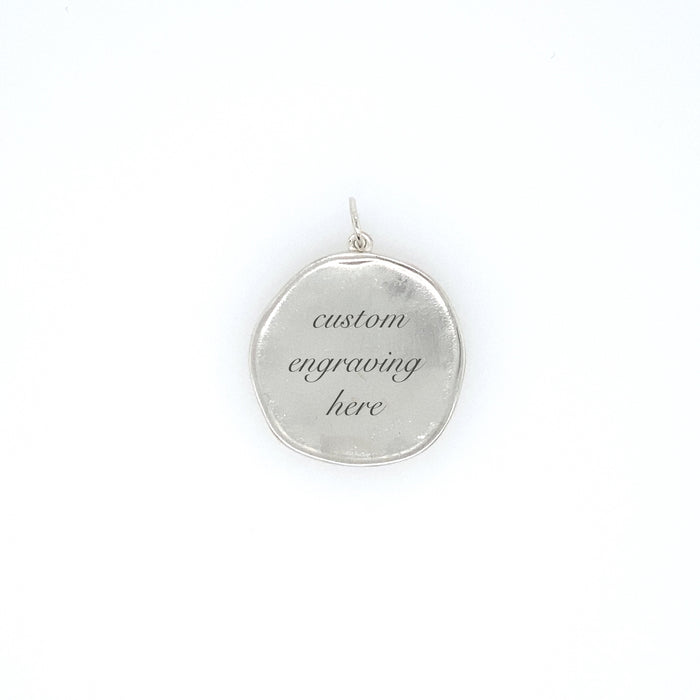 Medium Round Engravable Charm