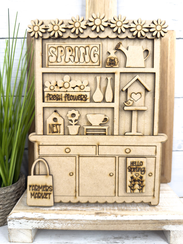Mini Birdhouse Hutch DIY Craft Kit