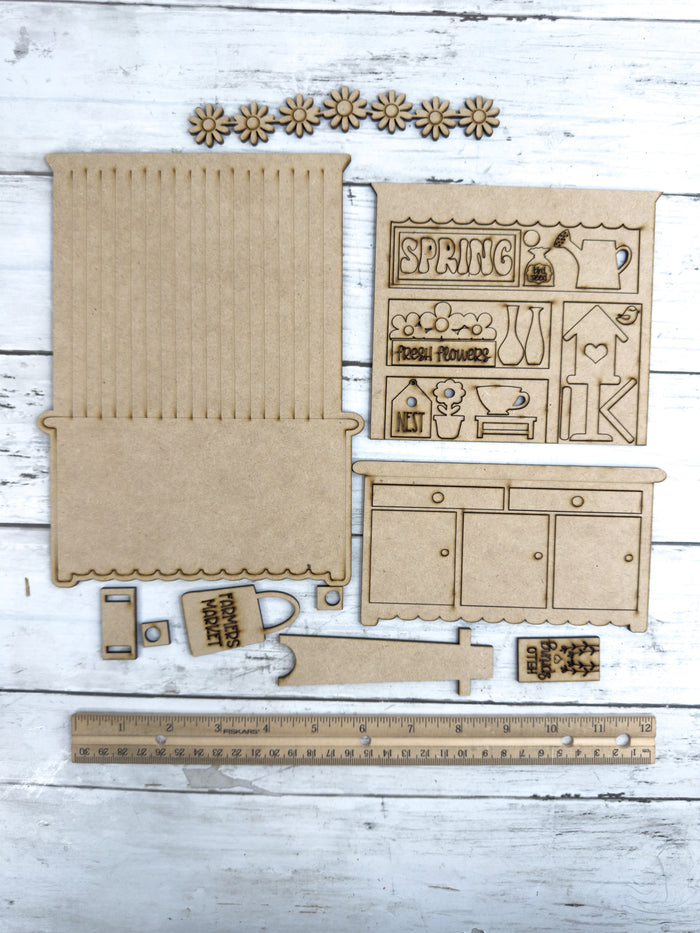 Mini Birdhouse Hutch DIY Craft Kit