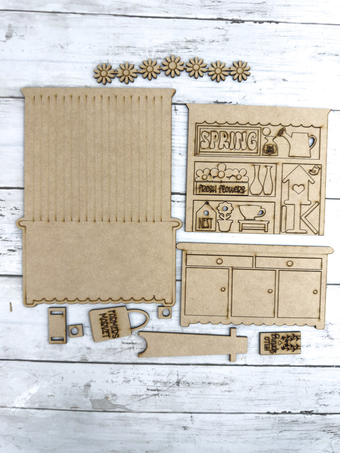 Mini Birdhouse Hutch DIY Craft Kit