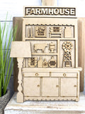 Mini Farmhouse Hutch DIY Craft Kit