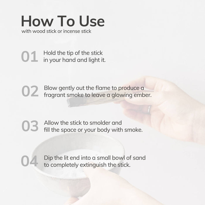 Mini Hand-Rolled Cinnamon Incense Sticks