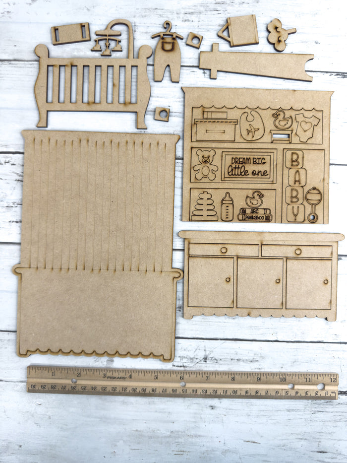Mini Nursery Hutch DIY Craft Kit