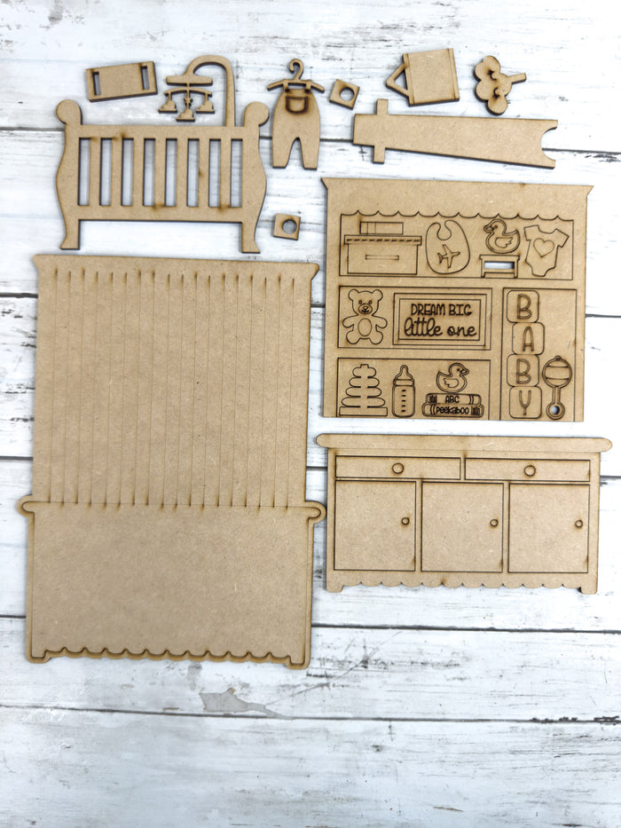 Mini Nursery Hutch DIY Craft Kit