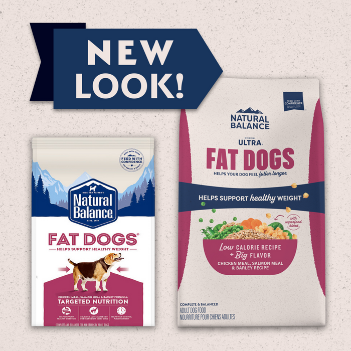 Natural Balance Original Ultra Fat Dogs Dry Dog Food, Chicken Meal, Salmon Meal & Barley Recipe