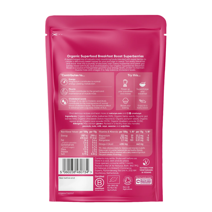 Naturya Breakfast Boost Superberries Organic 150g