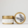 Nectar Republic - Cedarwood Amber : Tin Soy Candle  ( Holiday Christmas )